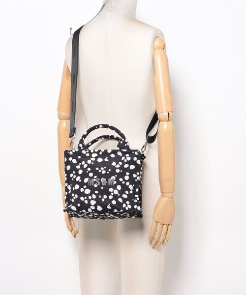 MSGM ショルダーバッグ バッグ 「NEW」ダルメシアンドット 2Way