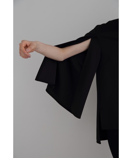 新品 タグ付 LE PHIL ルフィル ハイストレッチT ジレ パンツ ブラウス LE PHIL ブラウス シャツ ハイストレッチダンボールブラウス