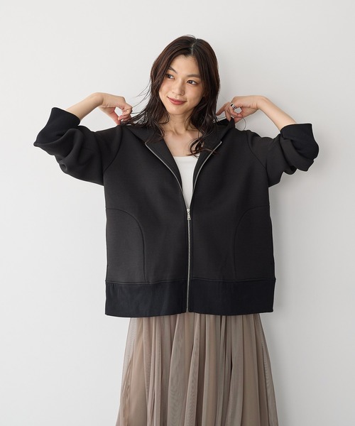 anyfee パーカー 「anyfee」ビッグシルエットダンボールZIP
