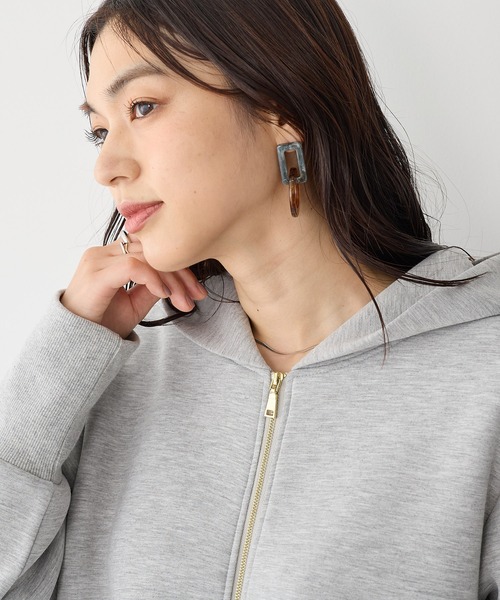 anyfee パーカー 「anyfee」ビッグシルエットダンボールZIP