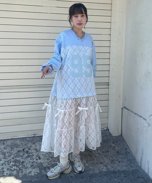 Candy Stripper ワンピース UNIFORM LAYERED ドレス : ZOZOTOWN