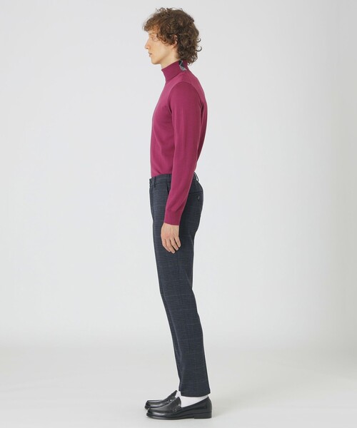 BLACK LABEL CRESTBRIDGE パンツ グレンチェックウールジャージー 
