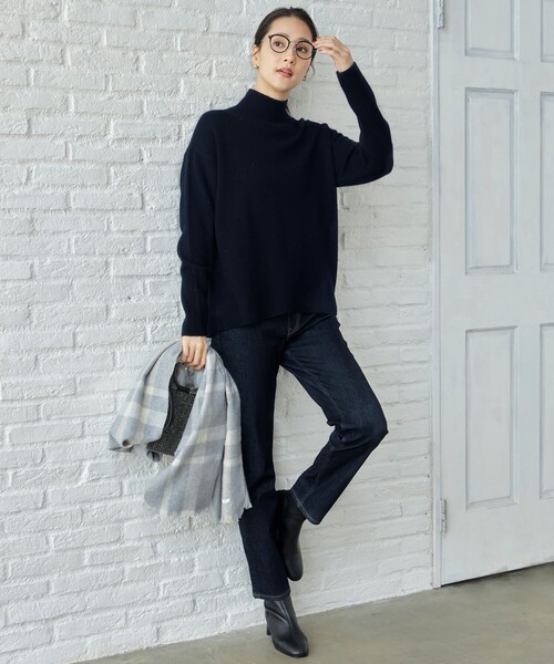 自由区（ジユウク） ニット セーター ウールカシミヤブレンドラメ