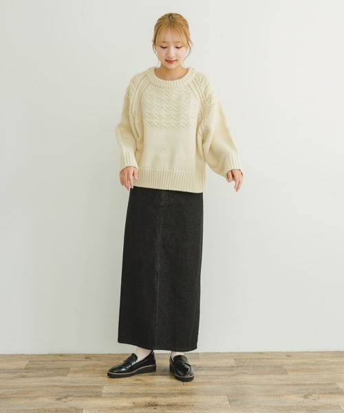 ITEMS URBANRESEARCH ニット セーター ケーブルニットプル