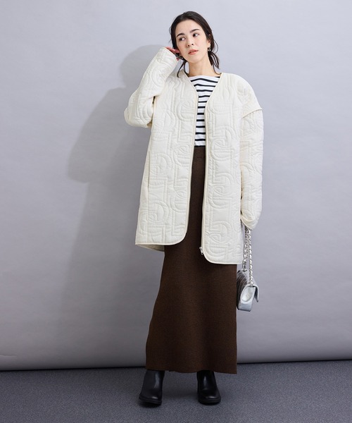 LE CERCLE par rope' ブルゾン アウター ロゴパターンキルティング