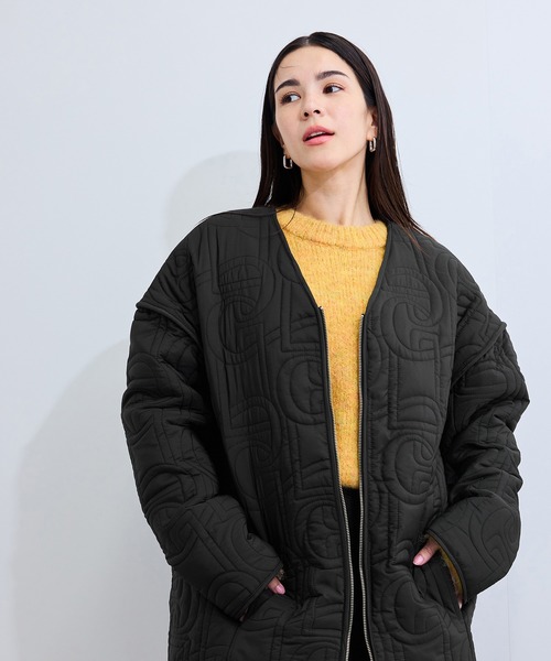 LE CERCLE par rope' ブルゾン アウター ロゴパターンキルティング