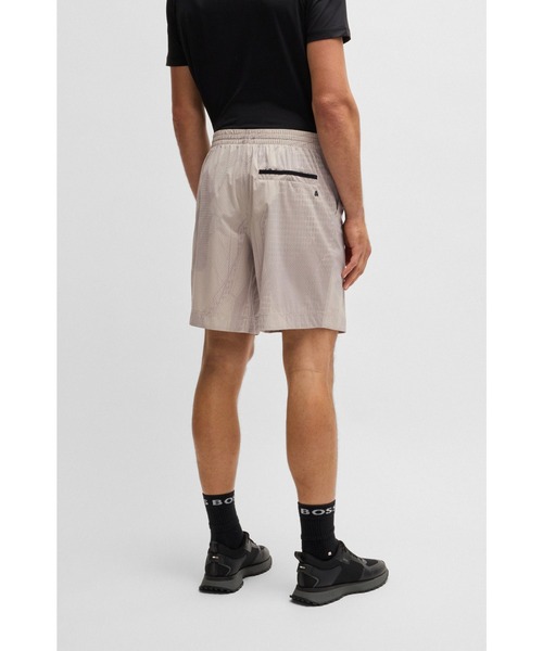 マッキー【新品未使用】HUGO BOSSアクティブ ラミネートメッシュ ジ BOSS（HUGO BOSS） パンツ アクティブ ラミネートメッシュ ショート