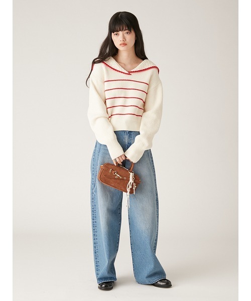 ※お値引きいたします！LILY BROWN（リリーブラウン）レディースジーンズ LILY BROWN ジーンズ デニム デニムパンツ サイドラインワイド