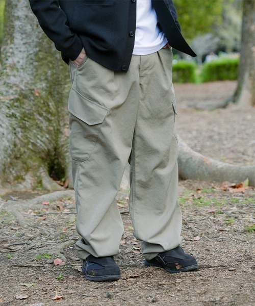st725SNOW PEAK ベージュカーゴパンツ snow peak カーゴパンツ TAKIBI Weather Cloth Pants 難燃