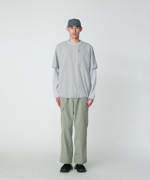 SNOW PEAK ベージュカーゴパンツ snow peak パンツ TAKIBI Light Ripstop Pants 難燃 メンズ