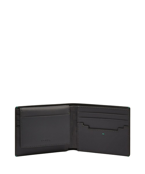 メンズ　FOSSIL フォッシル　コインケース　財布　サイフ　カードケース　黒 FOSSIL フォッシル メンズ カードケース 財布 ブラック レザー