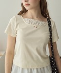 tシャツ ローズモチーフカットソー/rose ...の詳細画像3