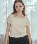 tシャツ ローズモチーフカットソー/rose ...の詳細画像2