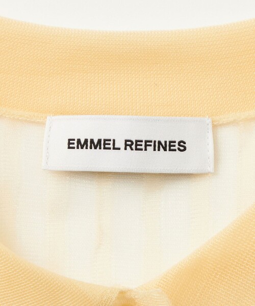 ブラウス シャツ 「EMMEL REFINES」EM シアーニット シャツ レディース セール】＜EMMEL REFINES＞EM シアーニット シャツ（シャツ