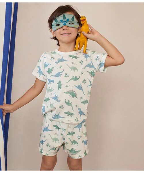 プチバトーの半袖パジャマセット PETIT BATEAU（プチバトー） パジャマ 半袖パジャマ（マスク付き