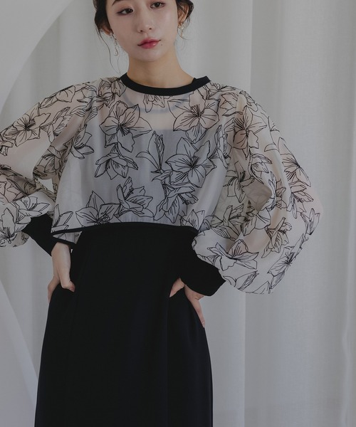 birei ドレス フロッキー花柄ボレロ＆ノースリーブワンピース