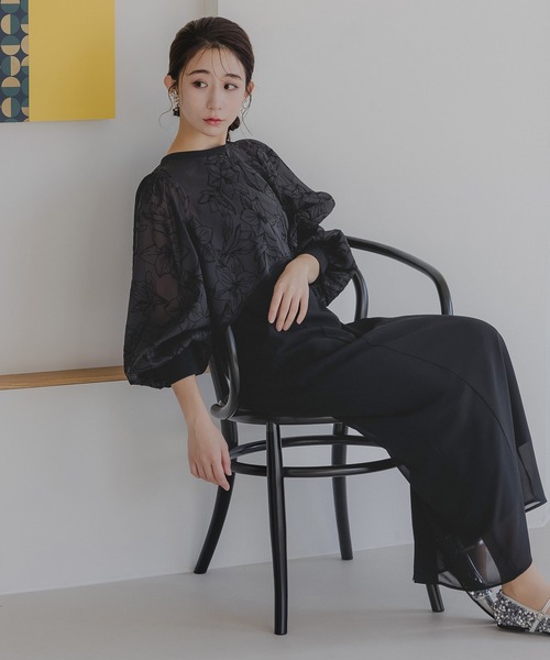 birei ドレス フロッキー花柄ボレロ＆ノースリーブワンピース
