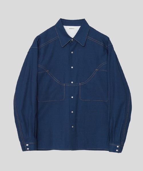 MATSUFUJI シャツ Western Red Ear Denim Shirt メンズ