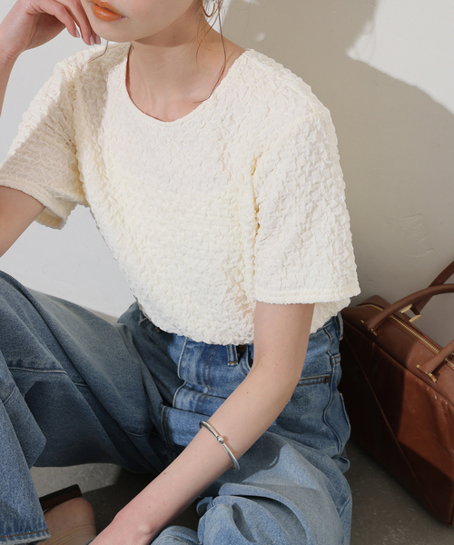 JOURNAL STANDARD シャーリングTシャツ JOURNAL STANDARD tシャツ シャーリングフィットTEE レディース