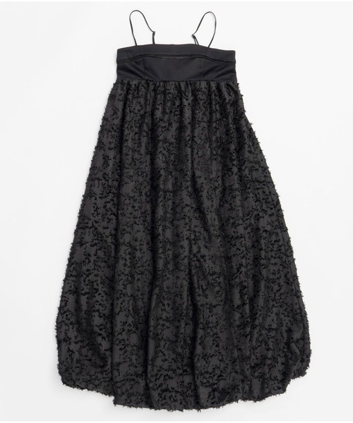 パーティードレス ワンピース 入学式 Docking Jacquard Balloon Dress/ドッキングジャガードバルーンワンピースの画像