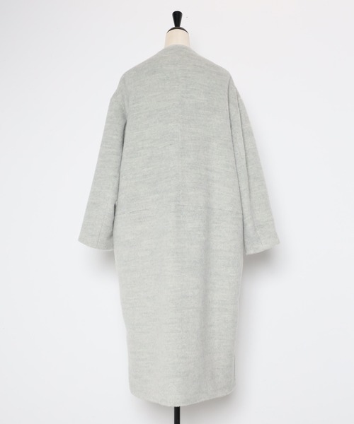 「Bonjour Sagan」 ノーカラーコート FREE ブラック レディース_画像8