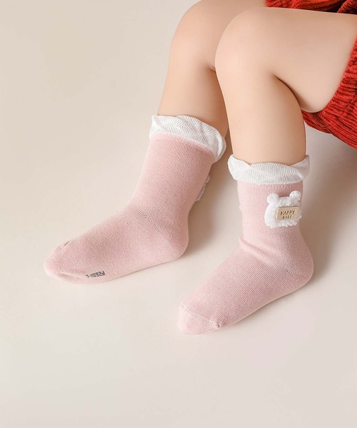 mosox 靴下 「MOSOX」くまさんキッズソックス4足セット キッズ 子供