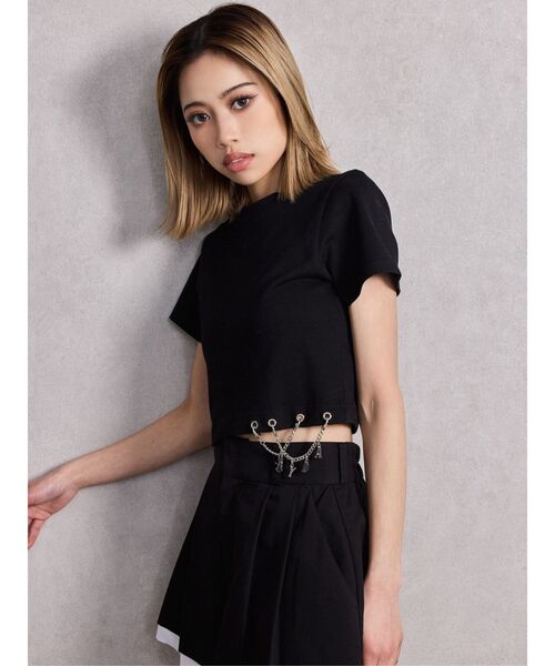 tシャツ GYDA chaincharm トップス レディース GYDA tシャツ chaincharm トップス レディース : ZOZOTOWN Yahoo