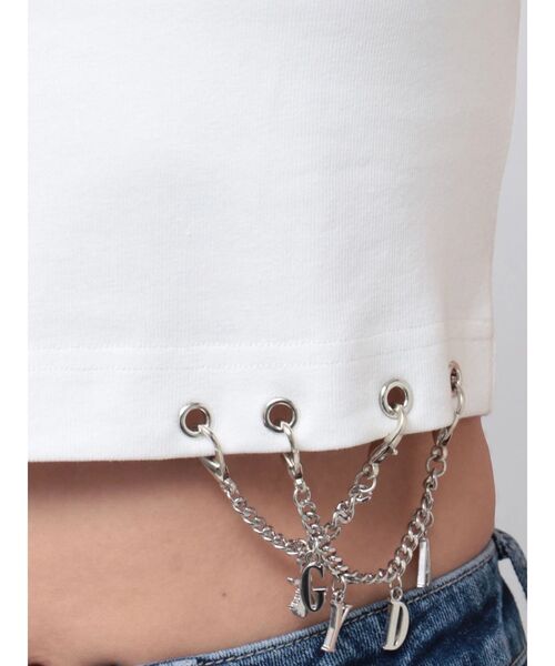 tシャツ GYDA chaincharm トップス レディース セール】GYDA chaincharm トップス（Tシャツ/カットソー）｜GYDA
