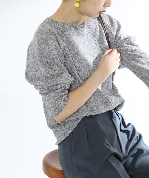 「VERMEIL par iena」 長袖ニット - グレー レディース