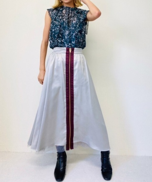 「DOLLUPOOPS」 スカート 38 グレイッシュベージュ レディース_画像2