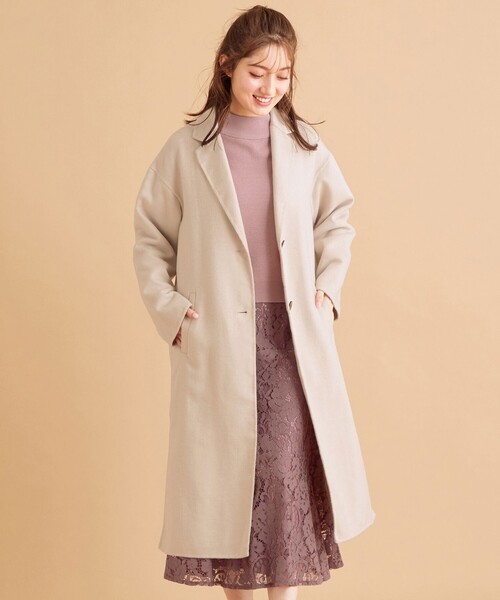 Feroux（フェルゥ） チェスターコート 1 ベージュ レディース