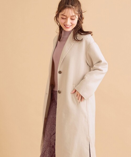 「Feroux」 チェスターコート 1 ベージュ レディース_画像2