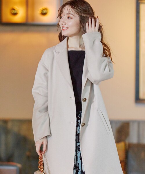 「Feroux」 チェスターコート 1 ベージュ レディース_画像5