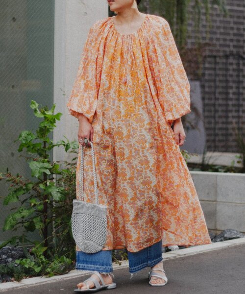 CIAOPANIC TYPY ワンピース aguniヴィンテージフラワー光沢