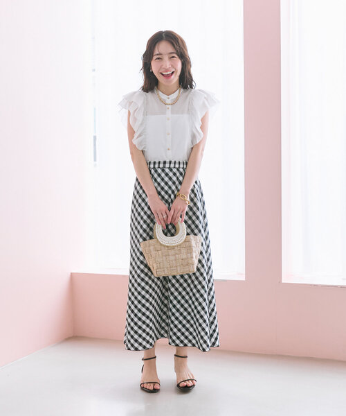 ブラウス シャツ 「最強華やぎ」ワンショルラッフルフリルブラウス レディース セール】【最強華やぎ◎】ワンショルラッフルフリルブラウス