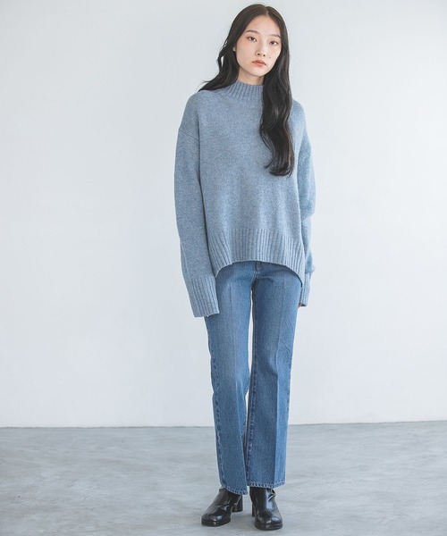 [A part by] обработка ботинки cut Denim брюки MEDIUM голубой женский 