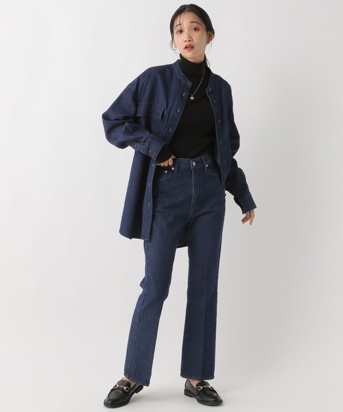 [A part by] обработка ботинки cut Denim брюки MEDIUM голубой женский 