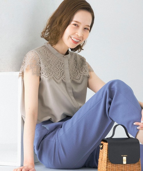 「URBAN RESEARCH ROSSO WOMEN」 ノースリーブブラウス FREE ベージュ レディース_画像3