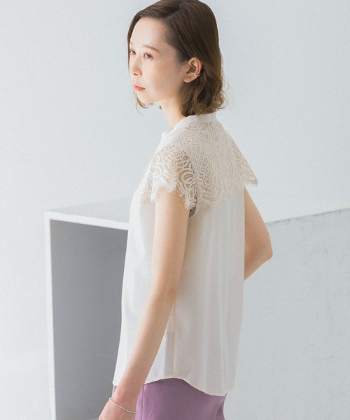 「URBAN RESEARCH ROSSO WOMEN」 ノースリーブブラウス FREE ベージュ レディース_画像4