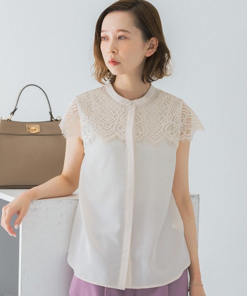 「URBAN RESEARCH ROSSO WOMEN」 ノースリーブブラウス FREE ベージュ レディース_画像6