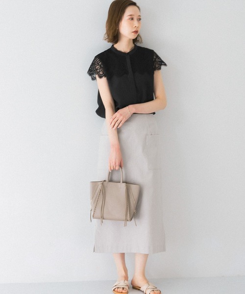 「URBAN RESEARCH ROSSO WOMEN」 ノースリーブブラウス FREE ベージュ レディース_画像9