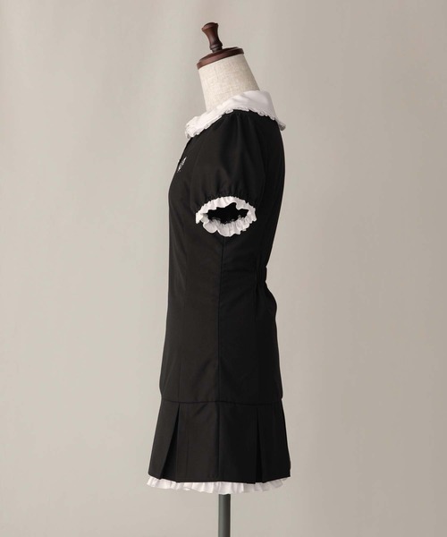 PriCHOU ワンピース Frill Collar Mini One Piece/フリルカラー