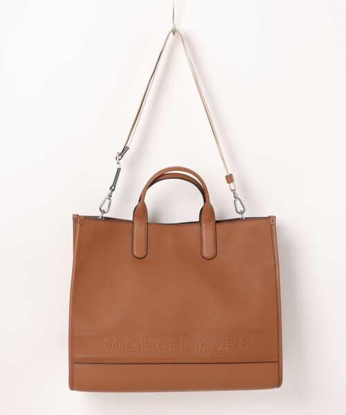 MICHAEL KORS トートバッグ HUDSON ペブルレザー トート メンズ