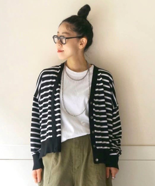 「JOURNAL STANDARD LUXE」 ニットカーディガン - ブラック レディース