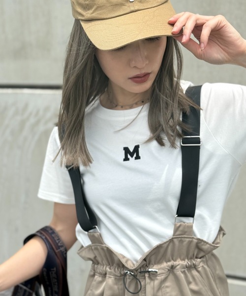 tシャツ 刺繍切替プルオーバー「UVカット・接触冷感」 レディース deux amour tシャツ UVカット接触冷感 MorA刺繍Tシャツ