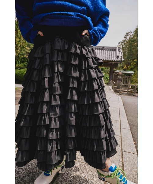 OMMO（オーエムエムオー） スカート MANY FRILLS VOLUME SK : ZOZOTOWN