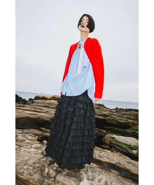 OMMO（オーエムエムオー） スカート MANY FRILLS VOLUME SK : ZOZOTOWN