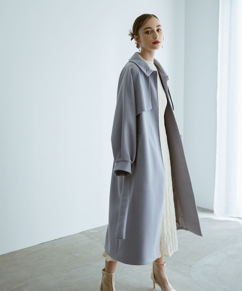 「Dorry Doll」 ステンカラーコート MEDIUM アイボリー レディース_画像6