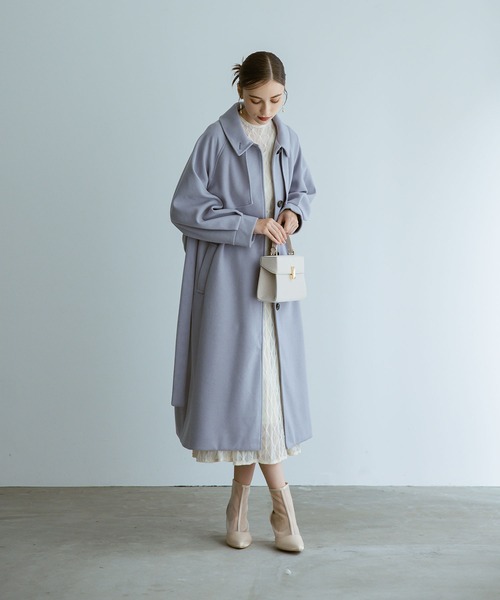 「Dorry Doll」 ステンカラーコート MEDIUM アイボリー レディース_画像9