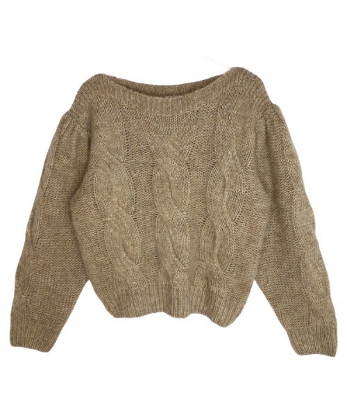 カーディガン mohair cable knit レディース